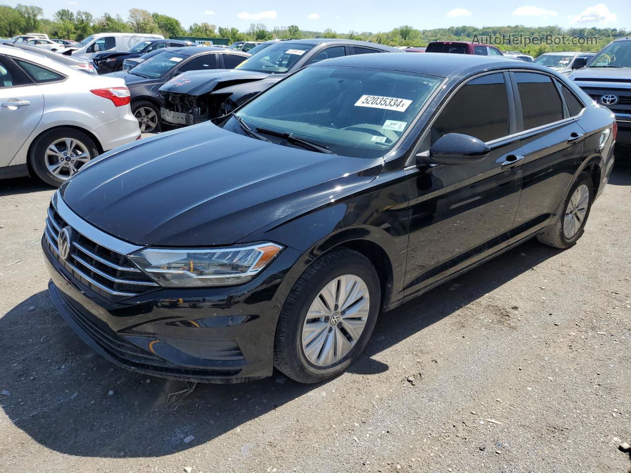 2019 Volkswagen Jetta S Black vin: 3VWC57BU8KM079924