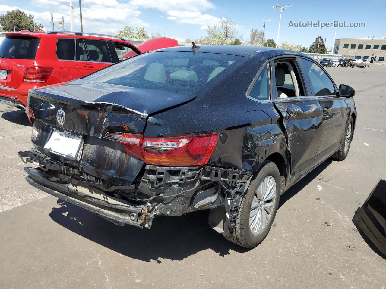 2019 Volkswagen Jetta S Black vin: 3VWC57BU8KM114414