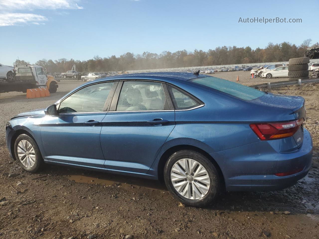 2019 Volkswagen Jetta S Blue vin: 3VWC57BU8KM180347