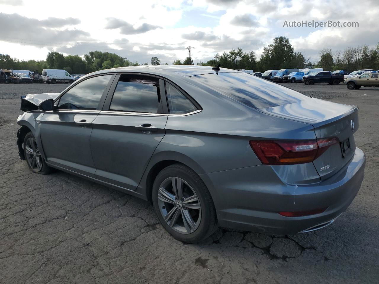 2019 Volkswagen Jetta S Gray vin: 3VWC57BU8KM196628