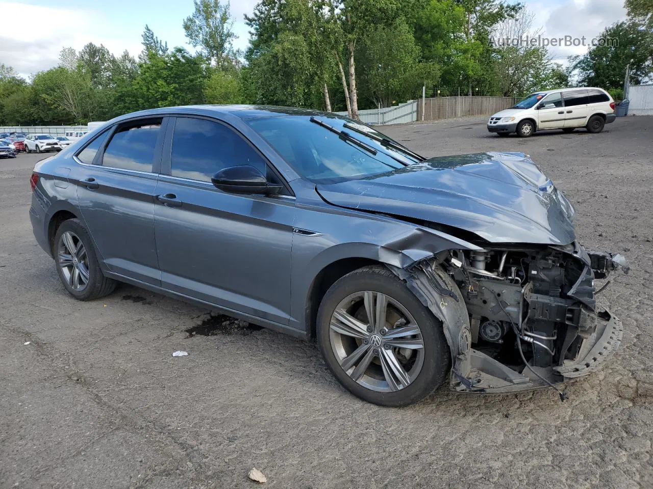 2019 Volkswagen Jetta S Gray vin: 3VWC57BU8KM196628