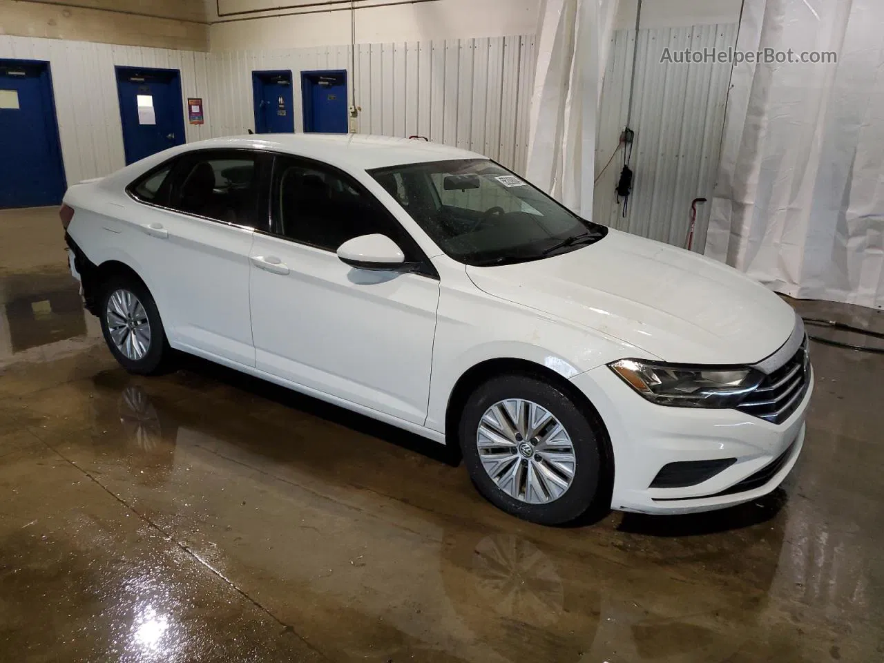 2019 Volkswagen Jetta S White vin: 3VWC57BU8KM207773