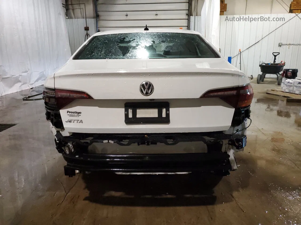 2019 Volkswagen Jetta S White vin: 3VWC57BU8KM207773