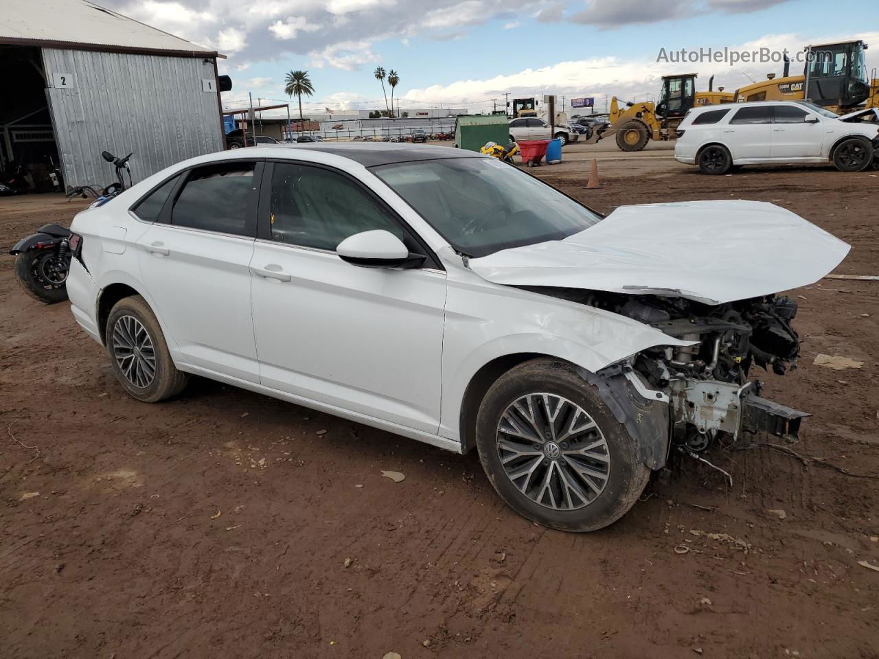 2019 Volkswagen Jetta S White vin: 3VWC57BU8KM233290