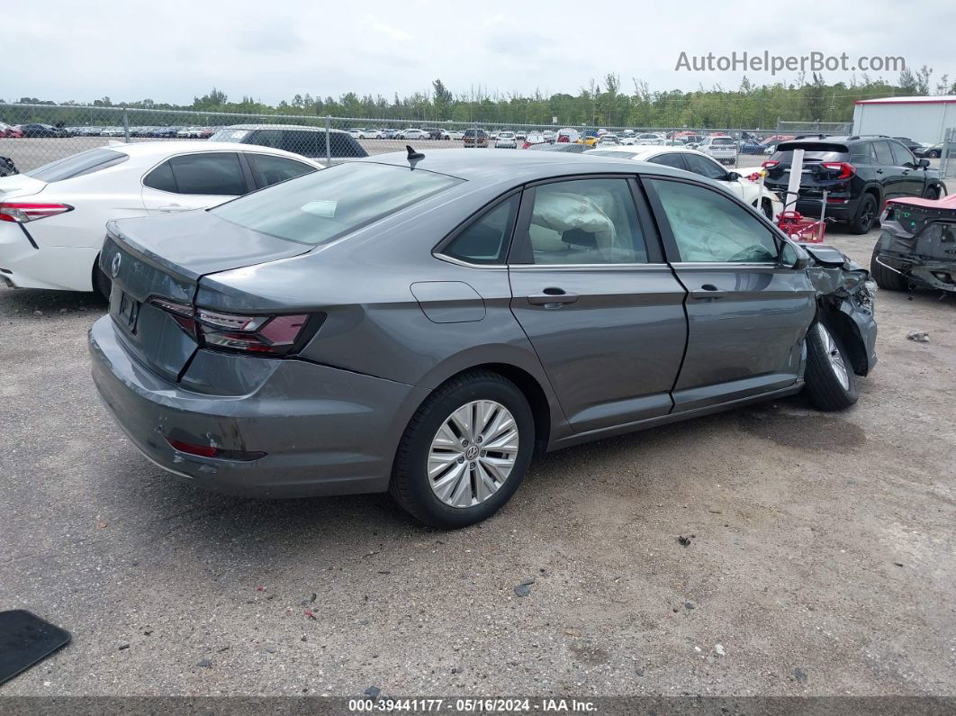 2019 Volkswagen Jetta 1.4t R-line/1.4t S/1.4t Se Gray vin: 3VWC57BU8KM253149