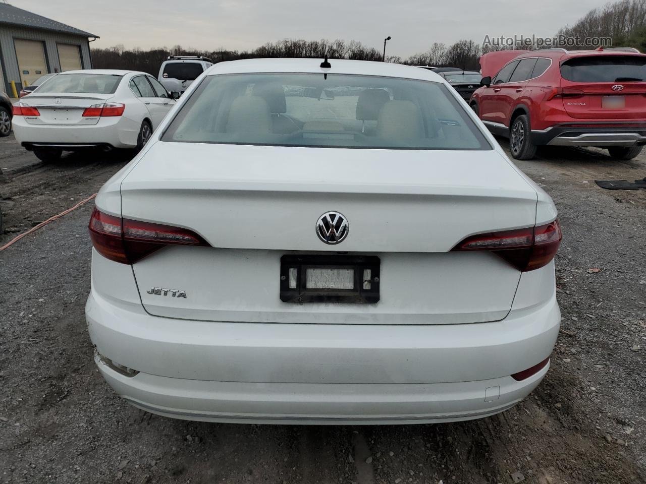 2019 Volkswagen Jetta S White vin: 3VWC57BU9KM009963