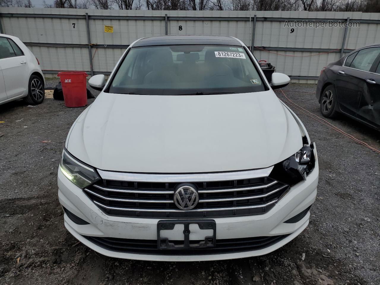 2019 Volkswagen Jetta S White vin: 3VWC57BU9KM009963