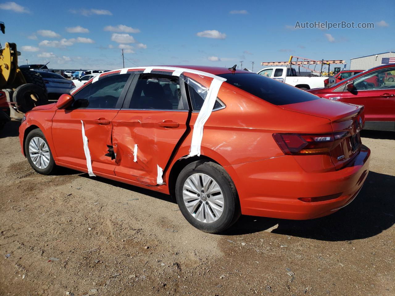 2019 Volkswagen Jetta S Orange vin: 3VWC57BU9KM049492