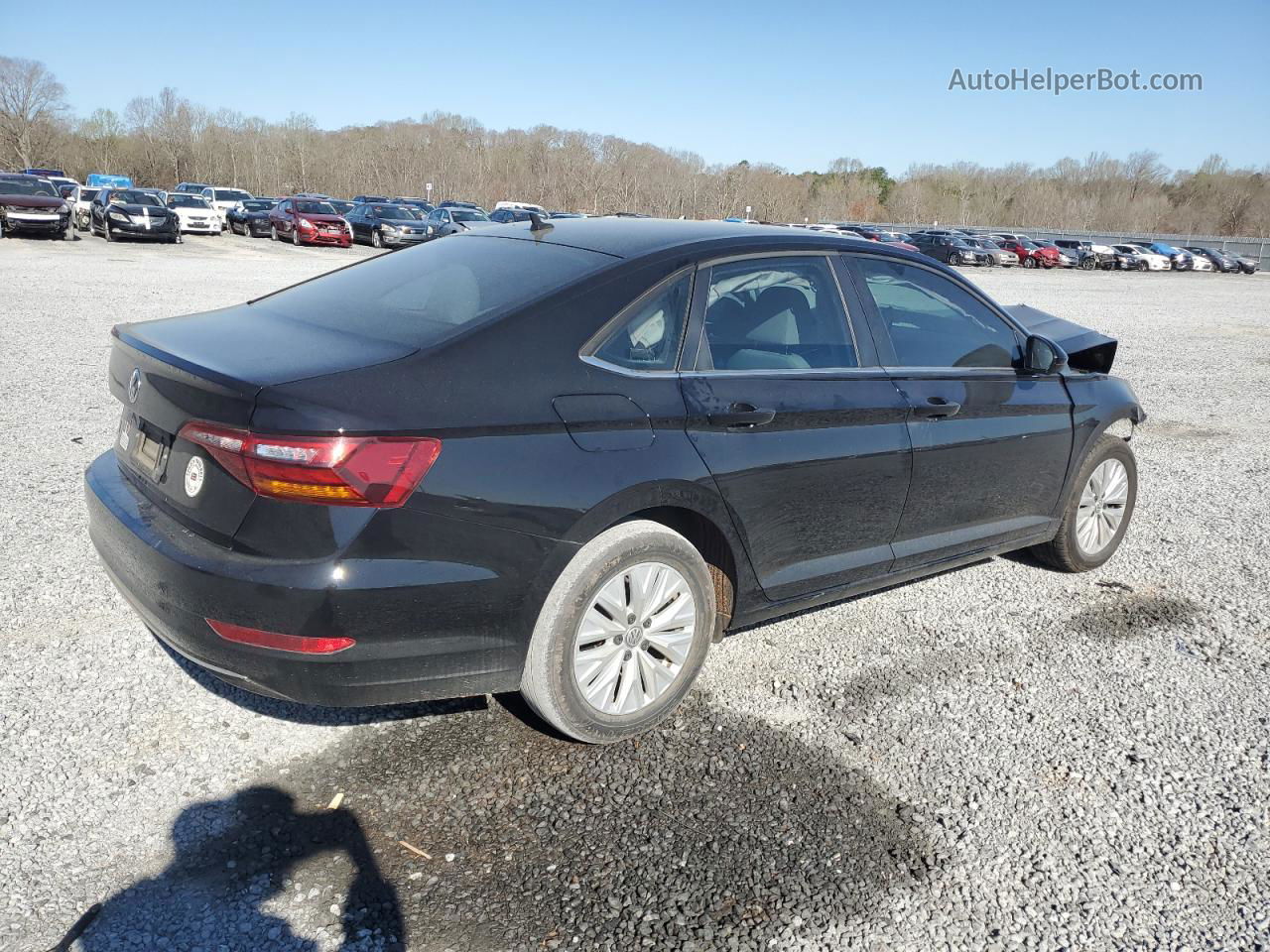 2019 Volkswagen Jetta S Черный vin: 3VWC57BU9KM081584