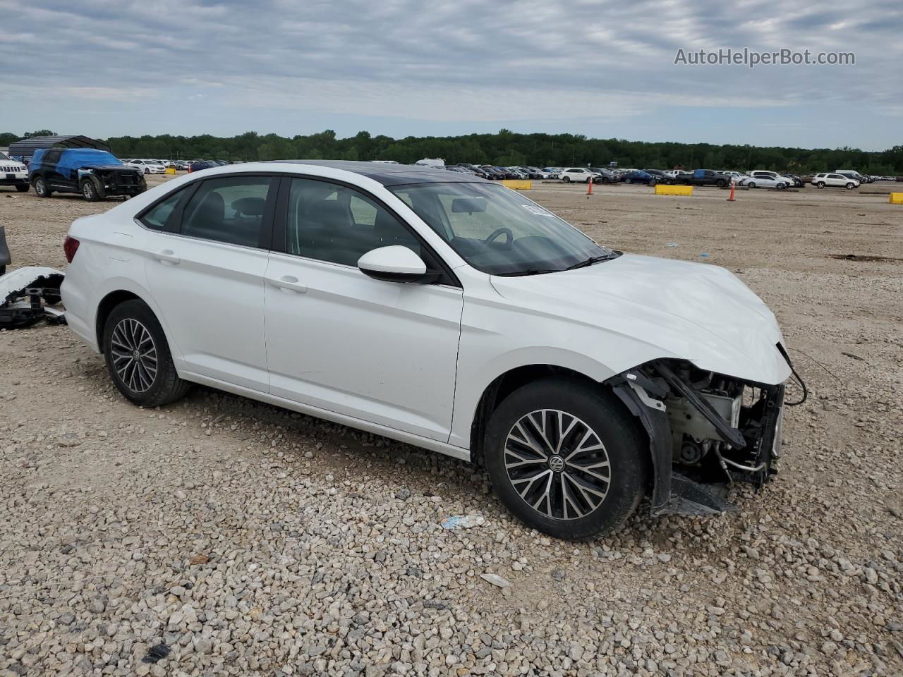 2019 Volkswagen Jetta S White vin: 3VWC57BU9KM115913