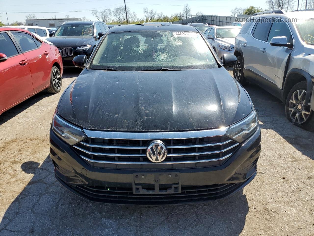 2019 Volkswagen Jetta S Черный vin: 3VWC57BU9KM132842