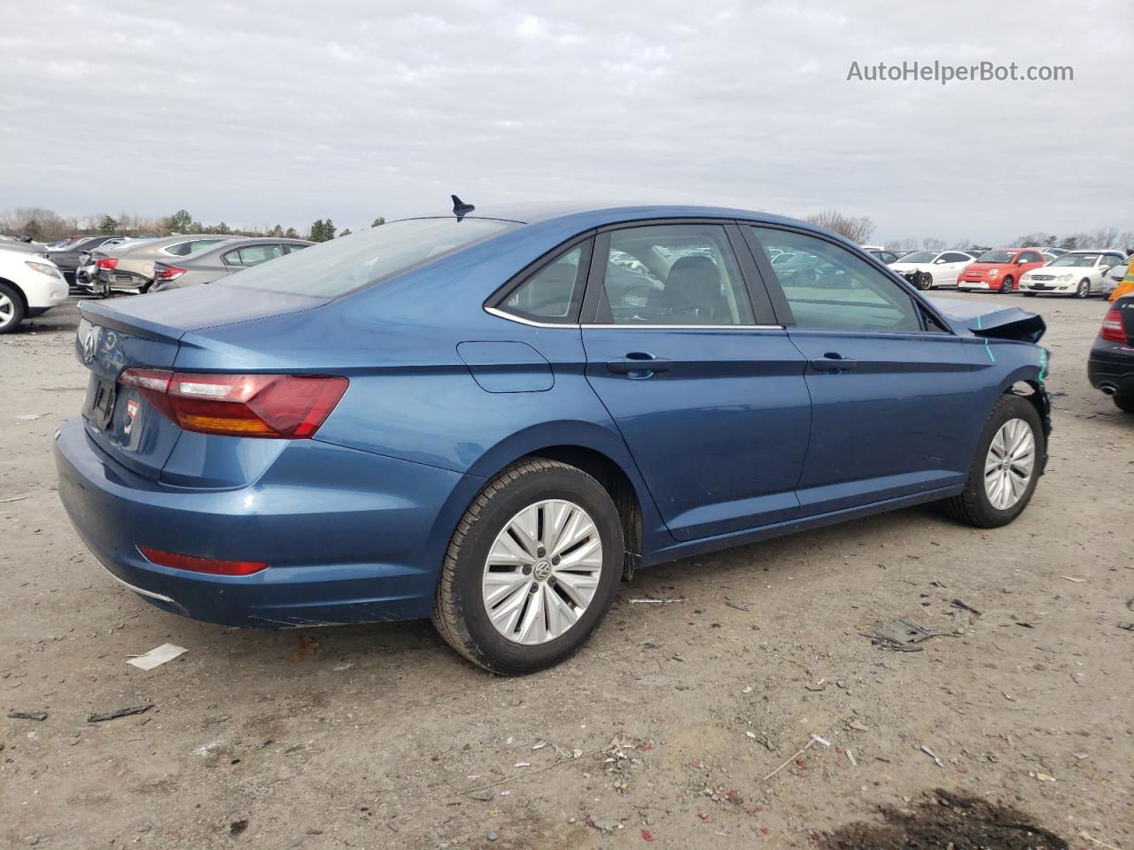 2019 Volkswagen Jetta S Blue vin: 3VWC57BU9KM135580