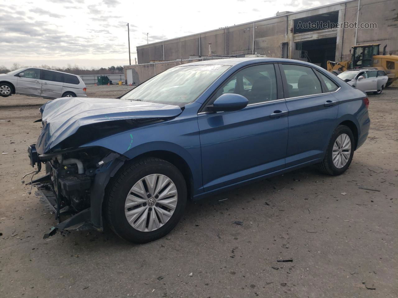 2019 Volkswagen Jetta S Blue vin: 3VWC57BU9KM135580