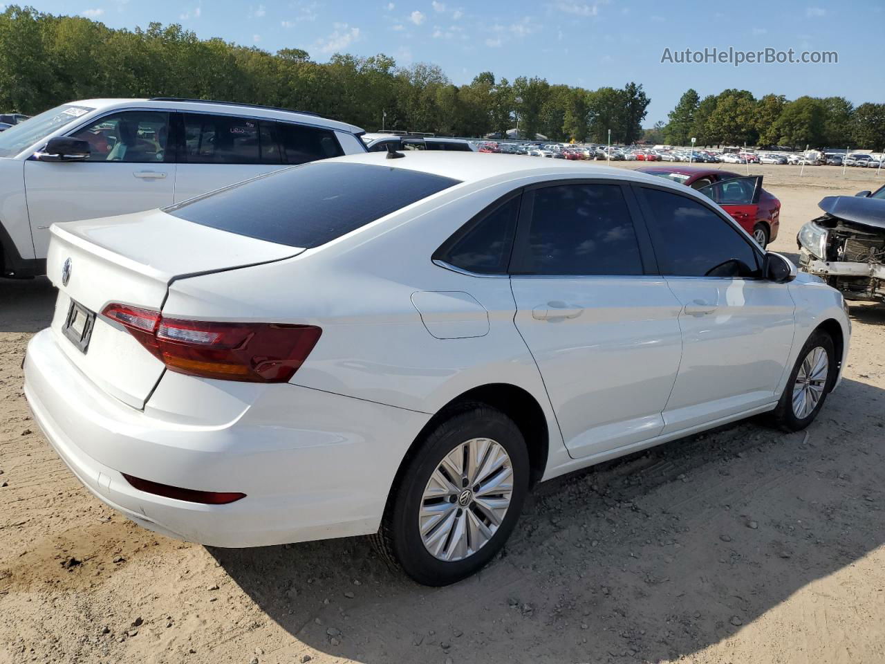 2019 Volkswagen Jetta S Белый vin: 3VWC57BU9KM209032