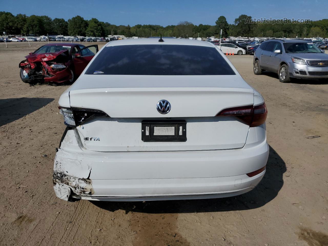 2019 Volkswagen Jetta S White vin: 3VWC57BU9KM209032