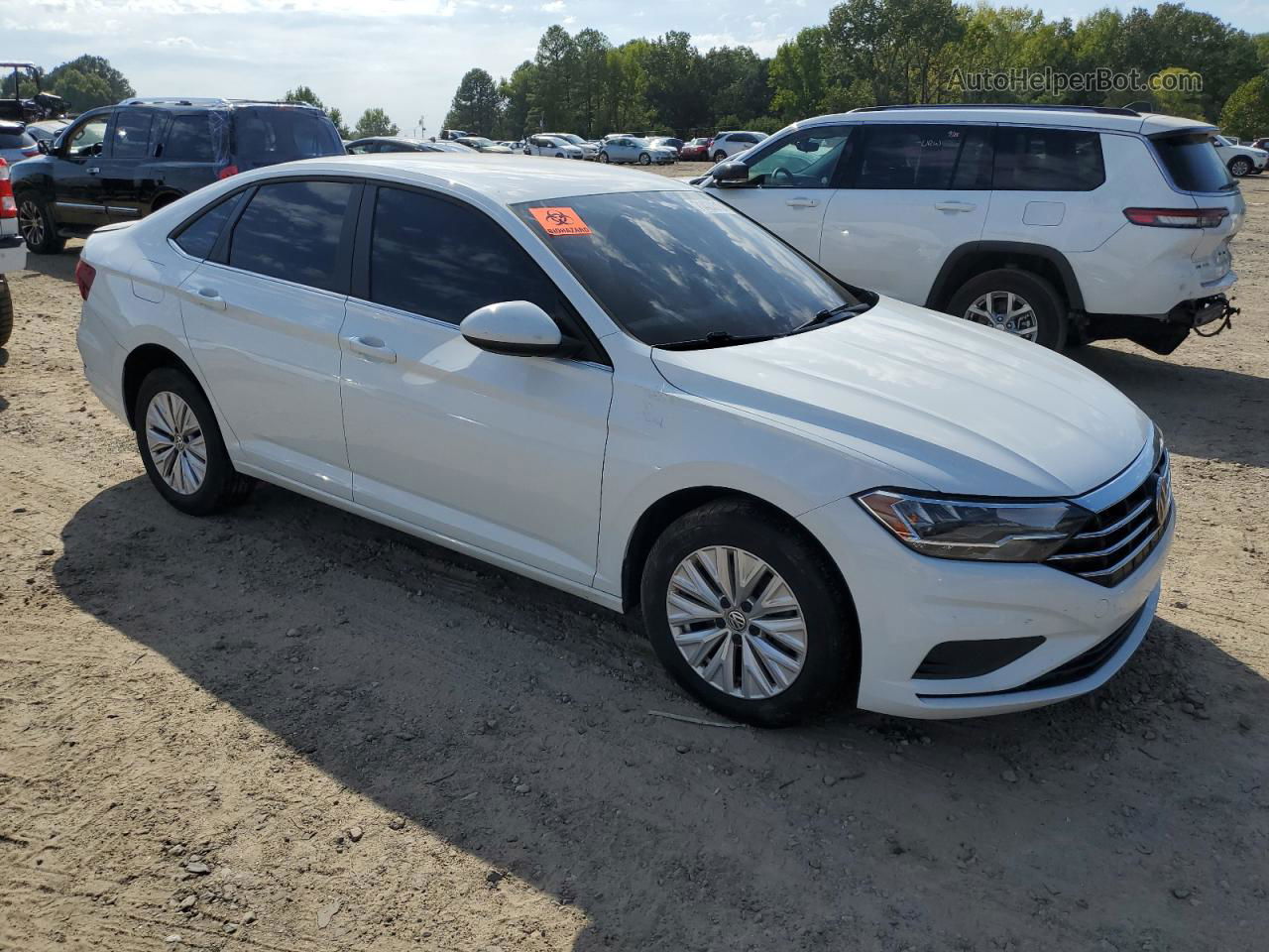 2019 Volkswagen Jetta S White vin: 3VWC57BU9KM209032