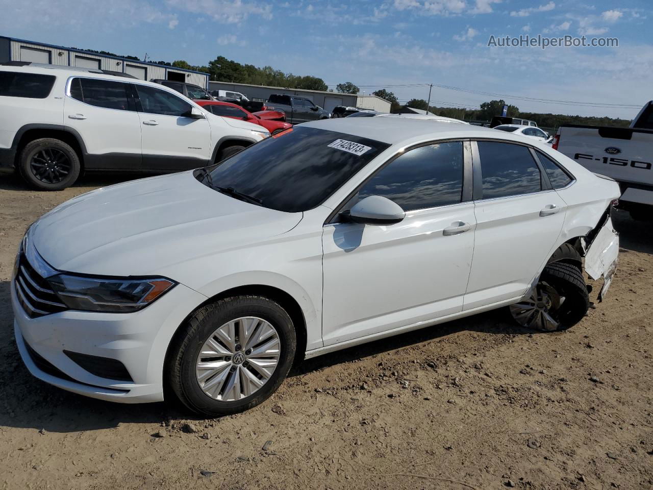 2019 Volkswagen Jetta S White vin: 3VWC57BU9KM209032