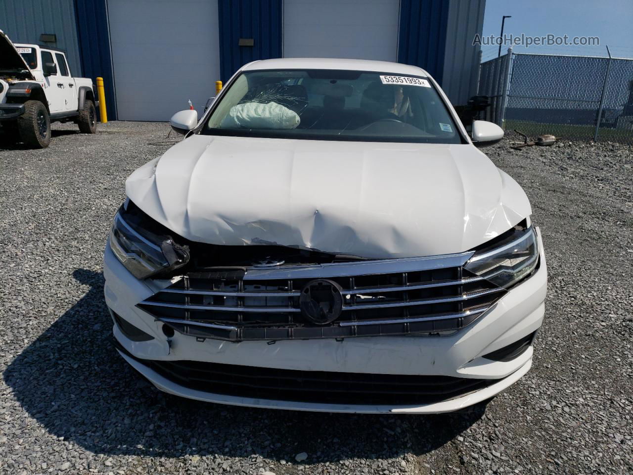 2019 Volkswagen Jetta S White vin: 3VWC57BU9KM264323