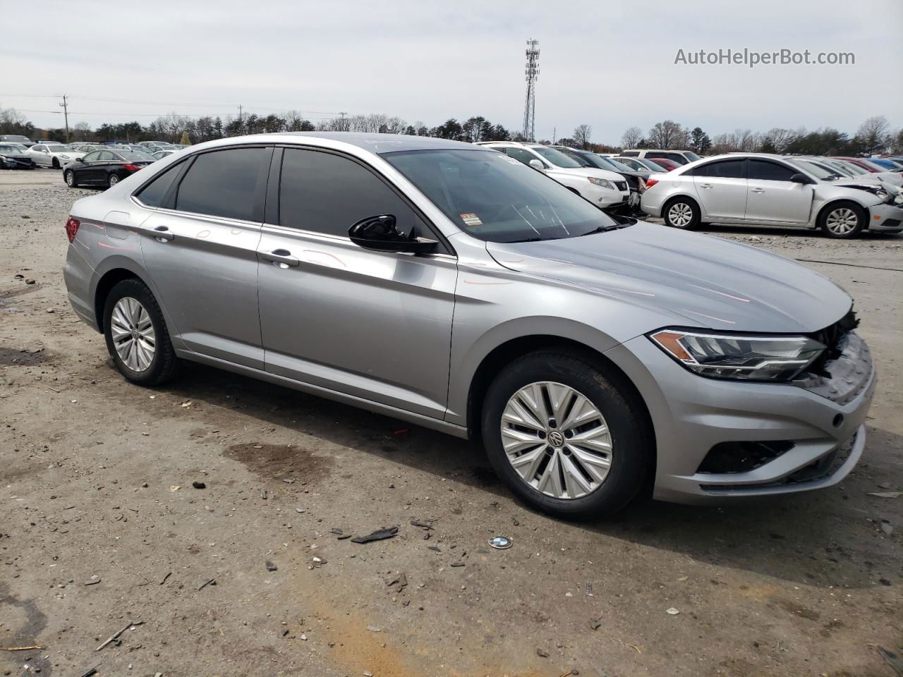 2019 Volkswagen Jetta S Серебряный vin: 3VWC57BU9KM272311