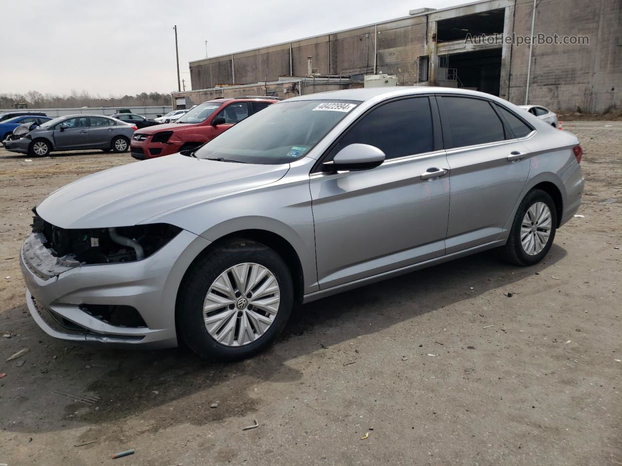 2019 Volkswagen Jetta S Серебряный vin: 3VWC57BU9KM272311