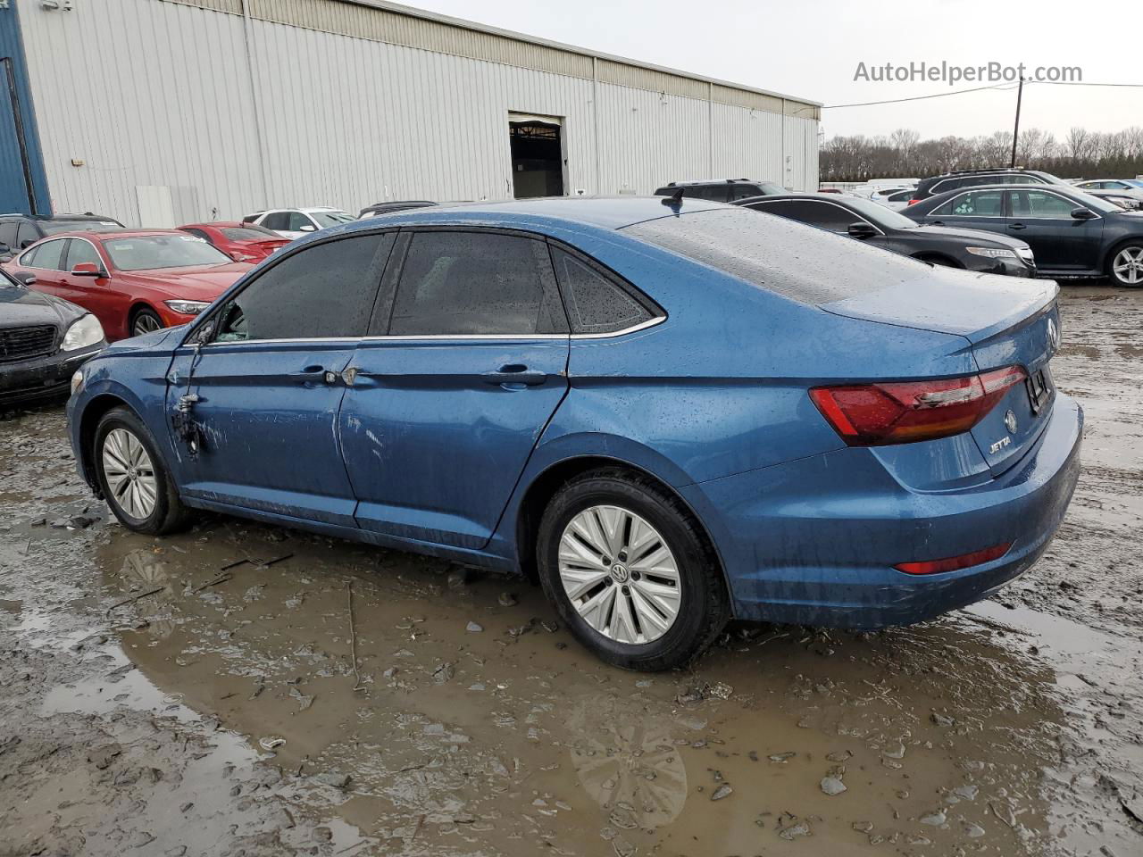 2019 Volkswagen Jetta S Blue vin: 3VWC57BUXKM041241