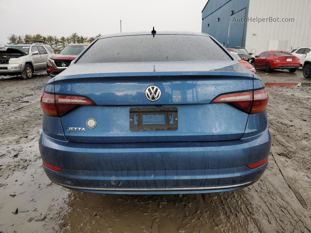 2019 Volkswagen Jetta S Blue vin: 3VWC57BUXKM041241