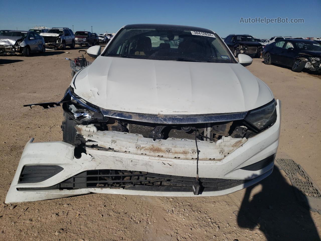 2019 Volkswagen Jetta S White vin: 3VWC57BUXKM047184