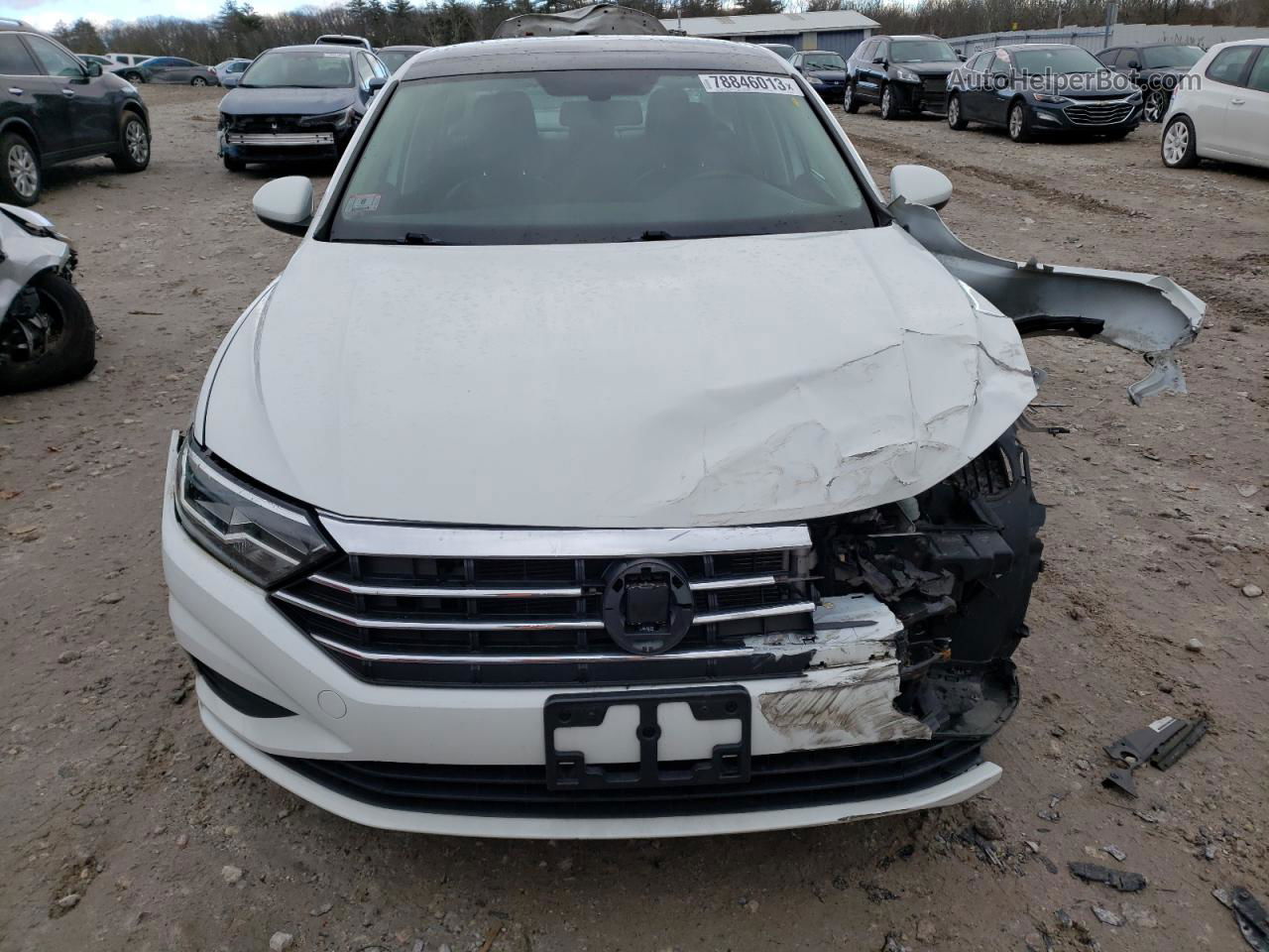 2019 Volkswagen Jetta S White vin: 3VWC57BUXKM088415