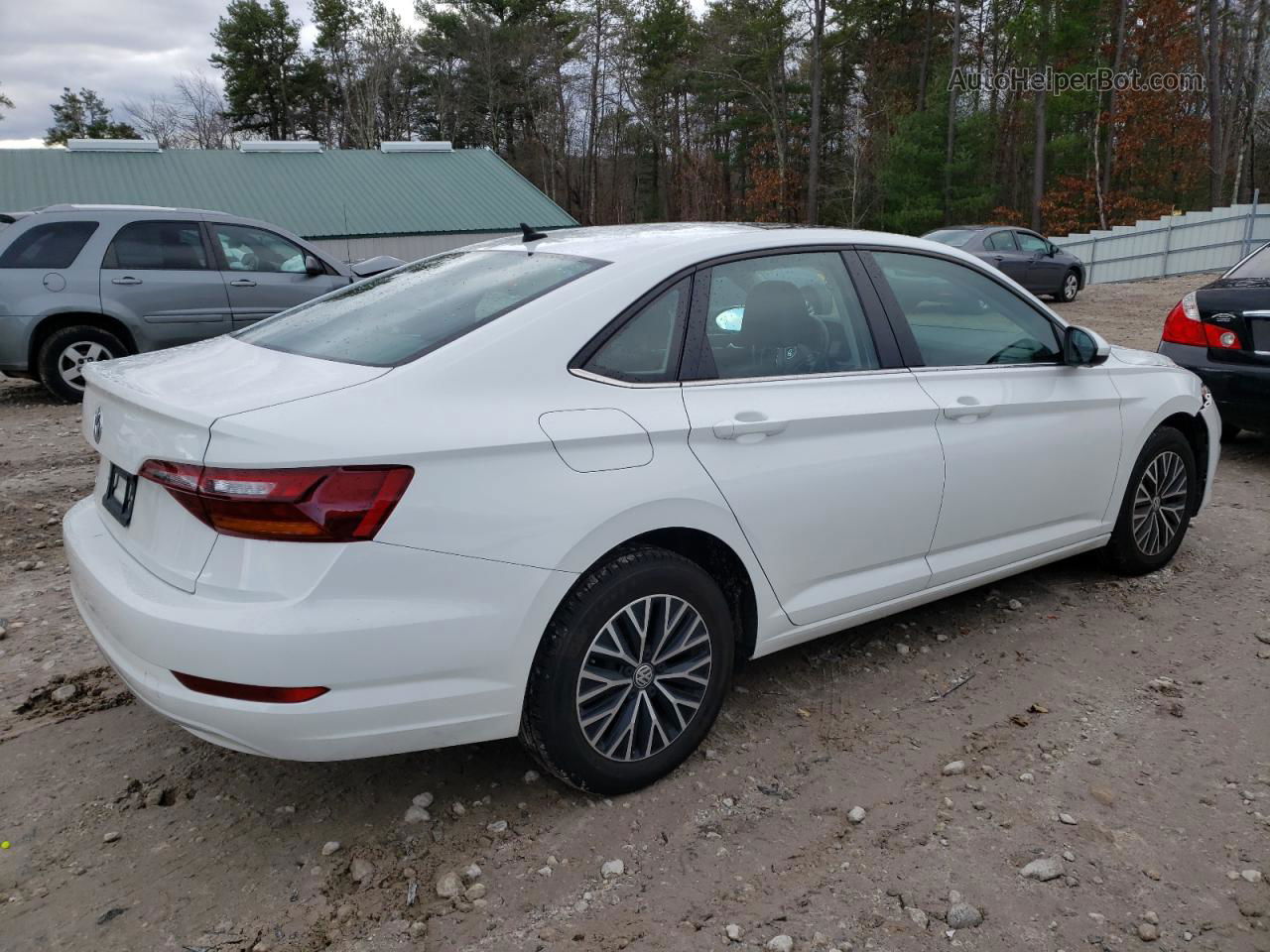 2019 Volkswagen Jetta S White vin: 3VWC57BUXKM088415