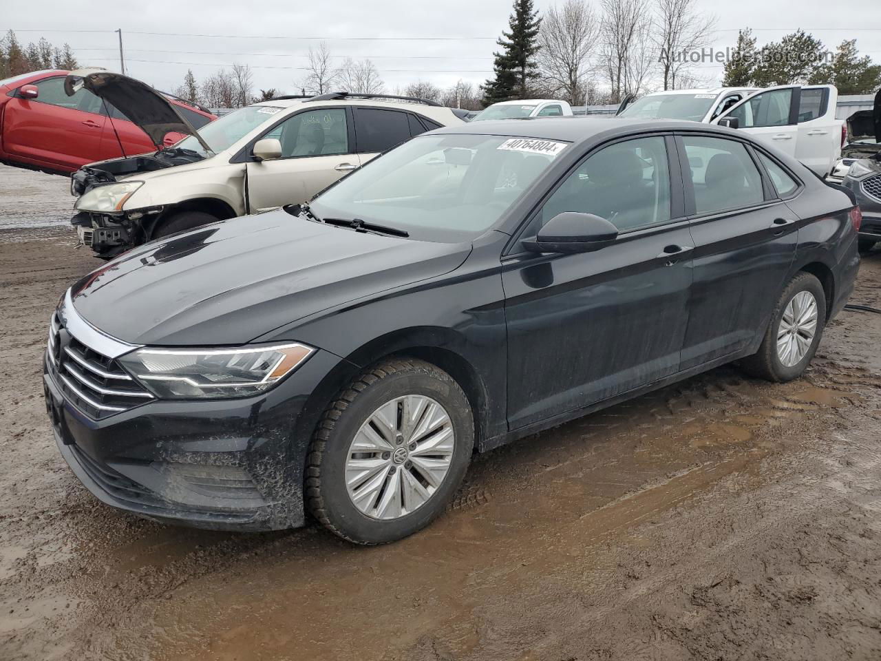 2019 Volkswagen Jetta S Black vin: 3VWC57BUXKM106881