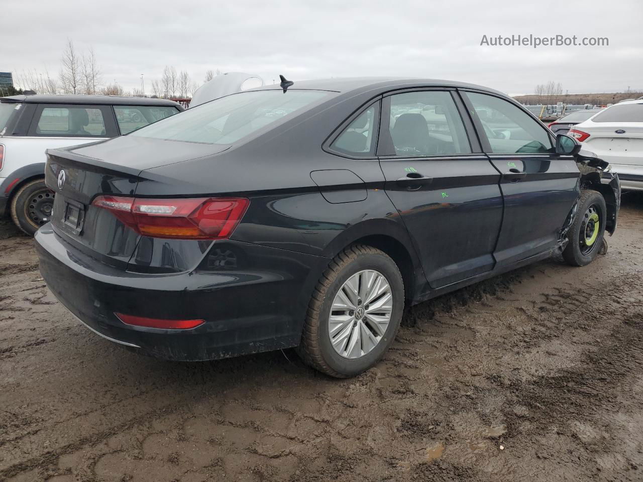 2019 Volkswagen Jetta S Black vin: 3VWC57BUXKM106881