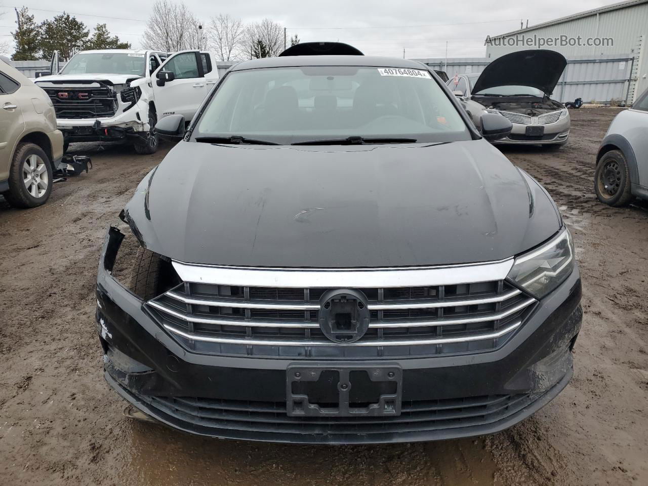 2019 Volkswagen Jetta S Black vin: 3VWC57BUXKM106881