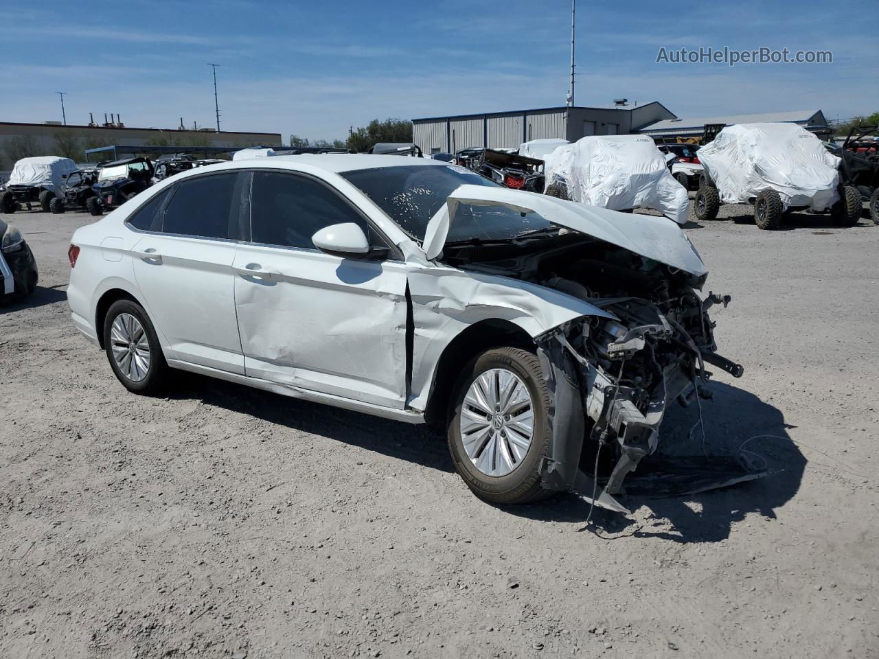 2019 Volkswagen Jetta S Белый vin: 3VWC57BUXKM110025