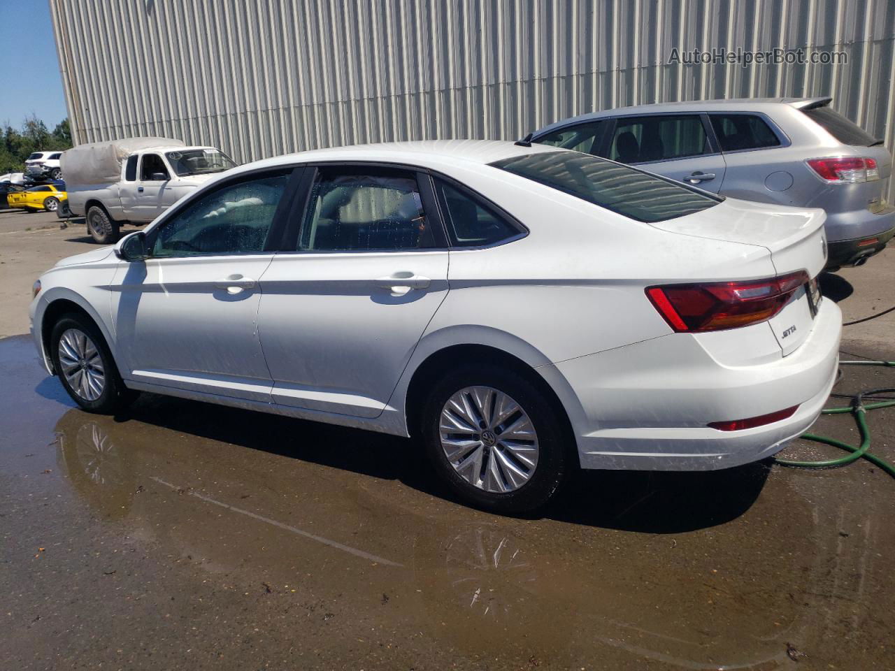 2019 Volkswagen Jetta S White vin: 3VWC57BUXKM194993