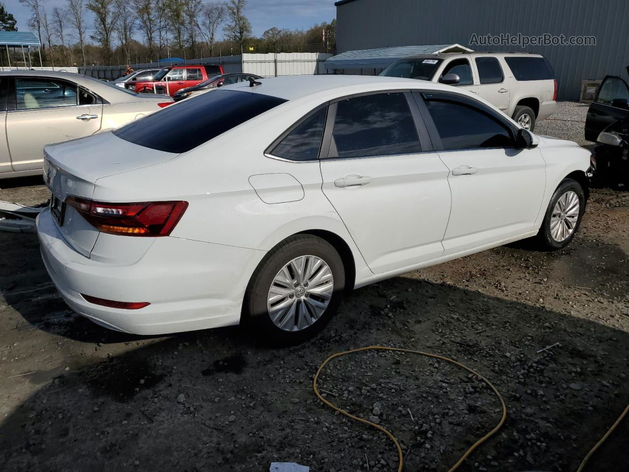 2019 Volkswagen Jetta S White vin: 3VWC57BUXKM247580