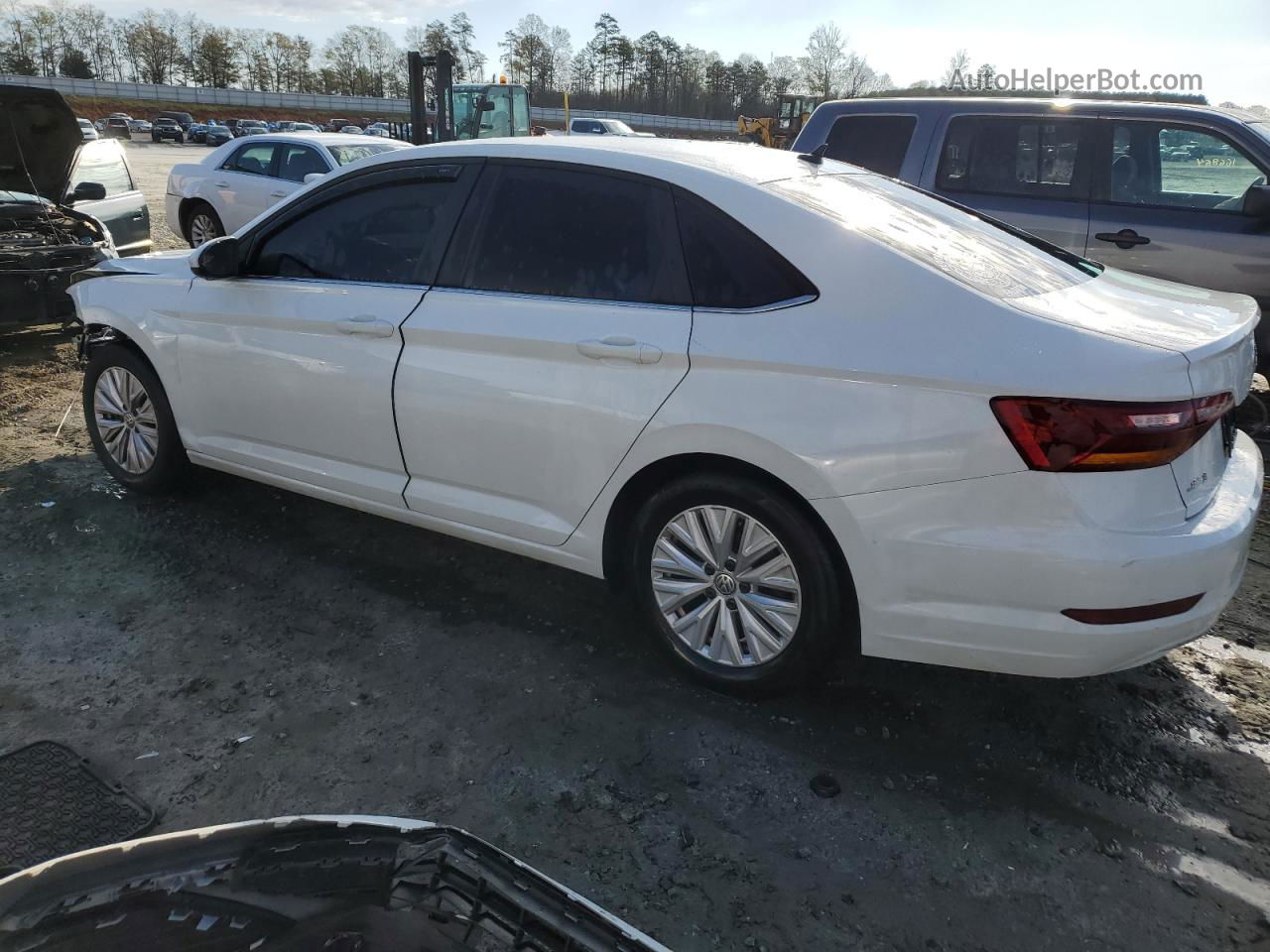 2019 Volkswagen Jetta S White vin: 3VWC57BUXKM247580