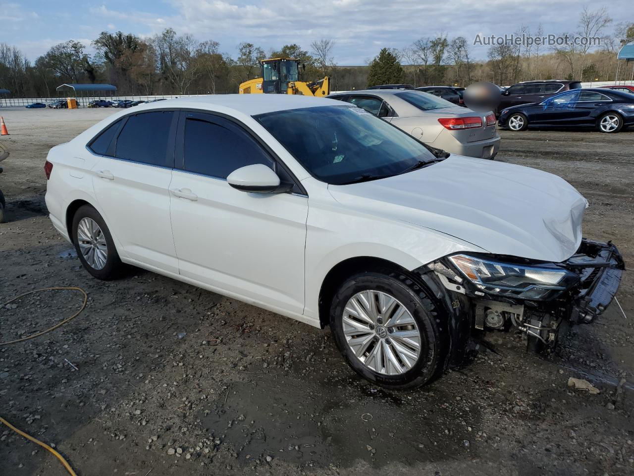 2019 Volkswagen Jetta S White vin: 3VWC57BUXKM247580