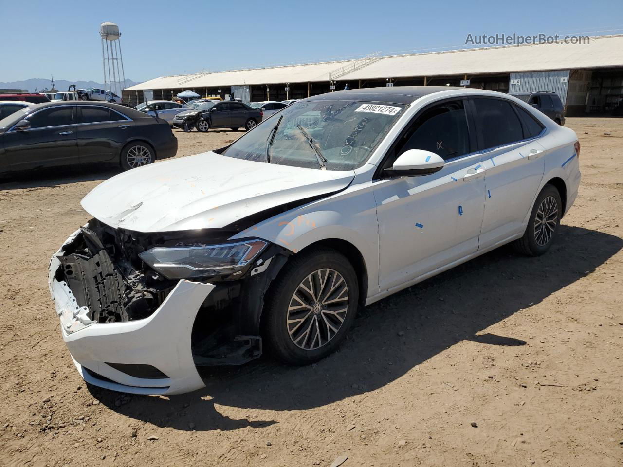 2019 Volkswagen Jetta S White vin: 3VWC57BUXKM255842