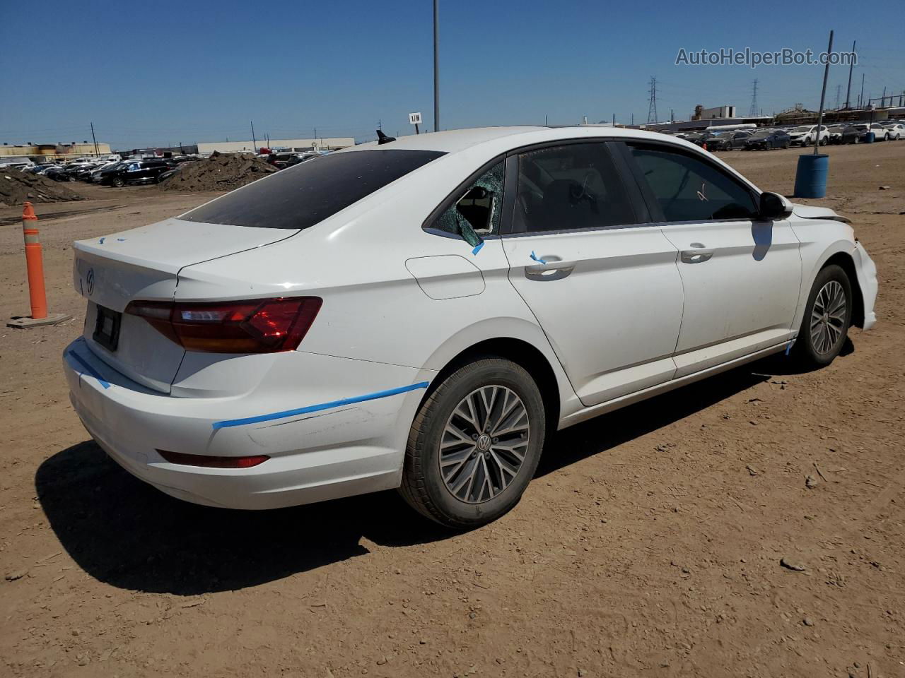 2019 Volkswagen Jetta S White vin: 3VWC57BUXKM255842