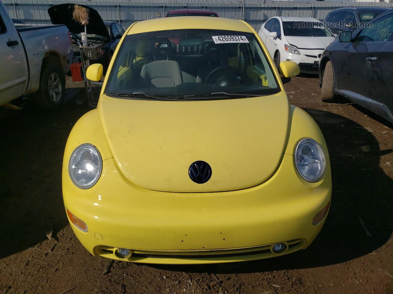 1999 Volkswagen New Beetle Gls Yellow vin: 3VWCA21C1XM438707