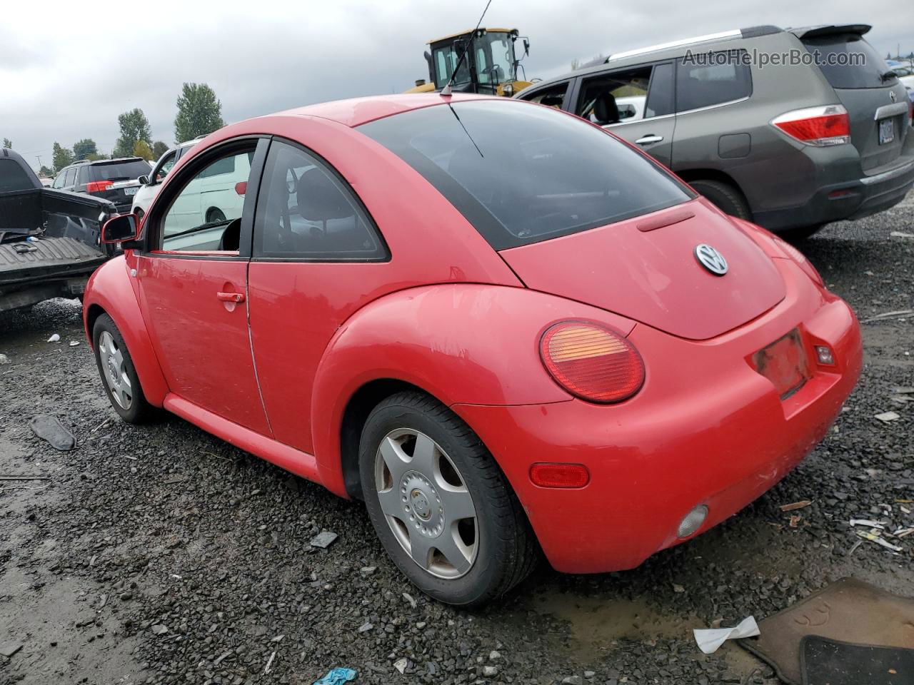 1999 Volkswagen New Beetle Gls Red vin: 3VWCA21C7XM429963