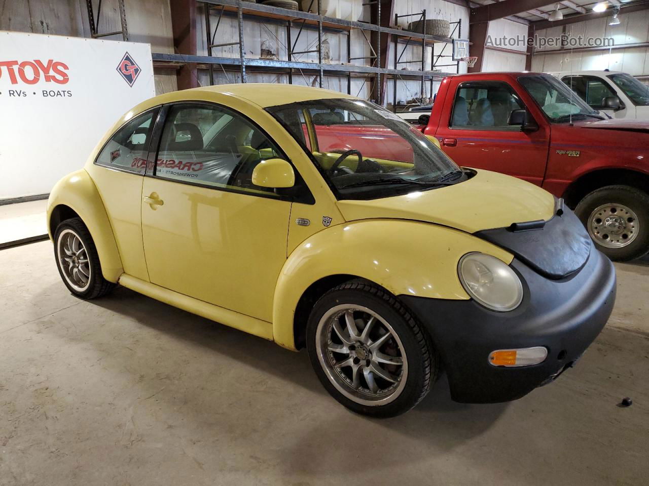 1999 Volkswagen New Beetle Gls Yellow vin: 3VWCA21C8XM435240