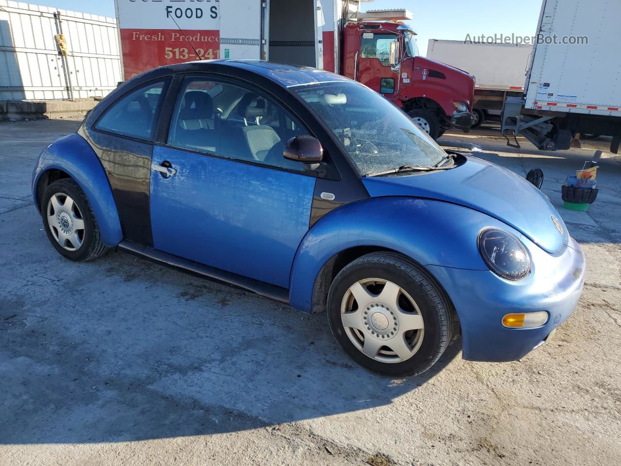 1999 Volkswagen New Beetle Gls Синий vin: 3VWCA21C8XM452622
