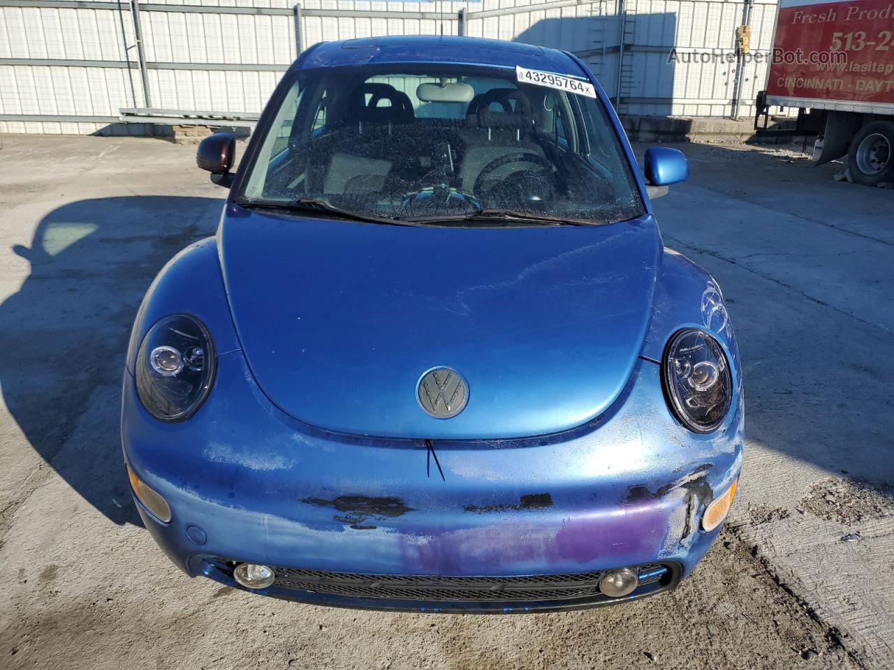 1999 Volkswagen New Beetle Gls Blue vin: 3VWCA21C8XM452622