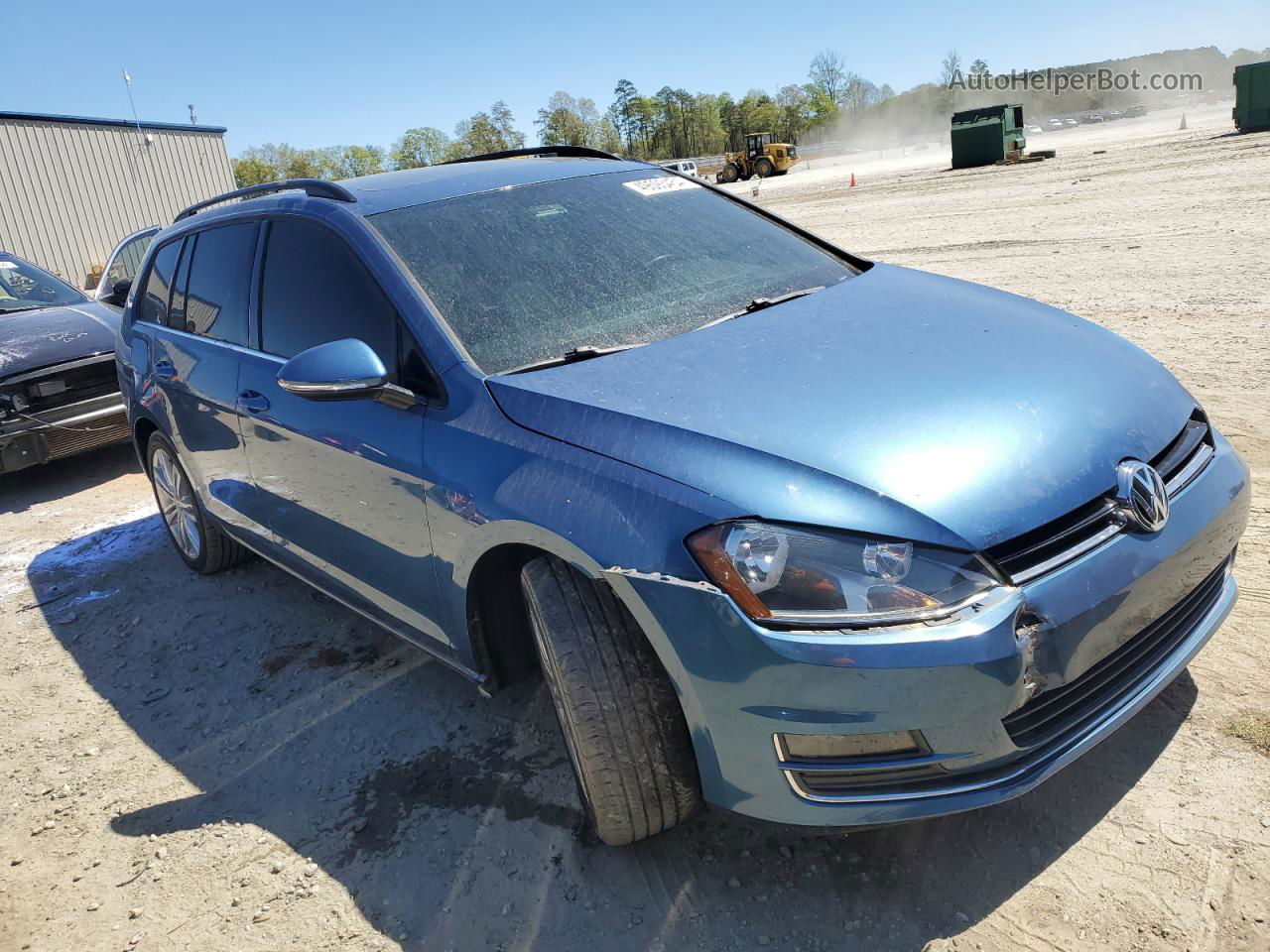 2015 Volkswagen Golf Sportwagen Tdi S Blue vin: 3VWCA7AU0FM506077