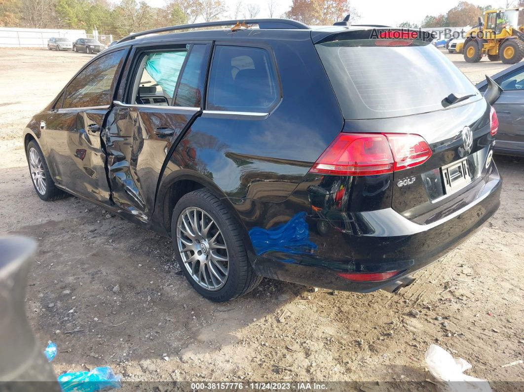 2015 Volkswagen Golf Sportwagen Tdi S 4-door Черный vin: 3VWCA7AU1FM505844