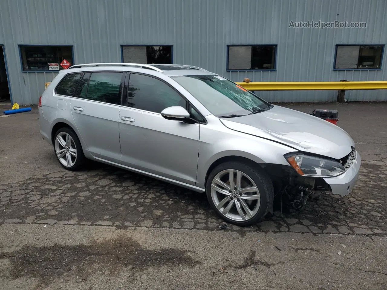 2015 Volkswagen Golf Sportwagen Tdi S Silver vin: 3VWCA7AU1FM509327