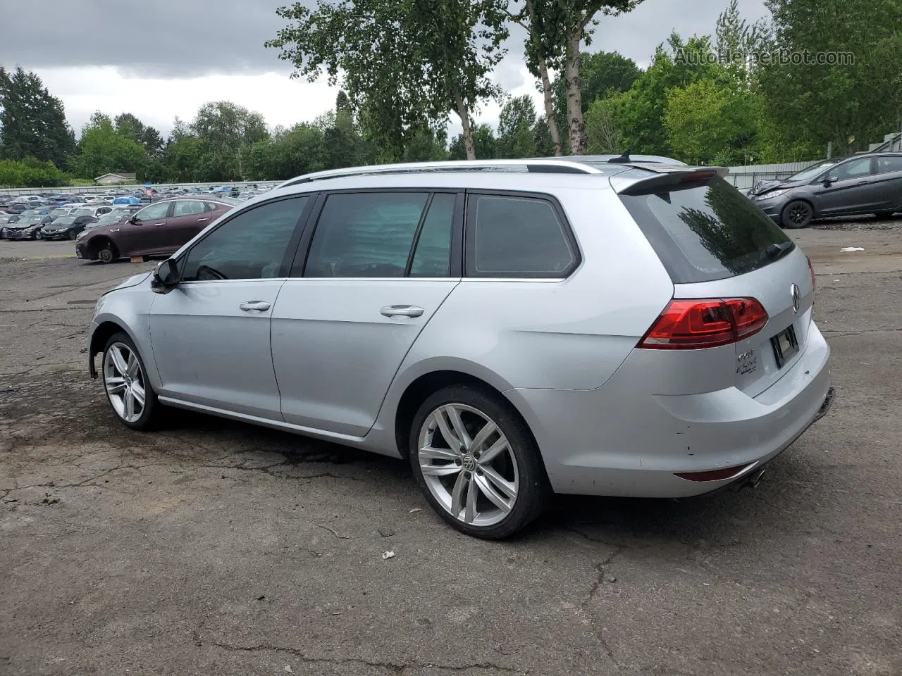 2015 Volkswagen Golf Sportwagen Tdi S Silver vin: 3VWCA7AU1FM509327