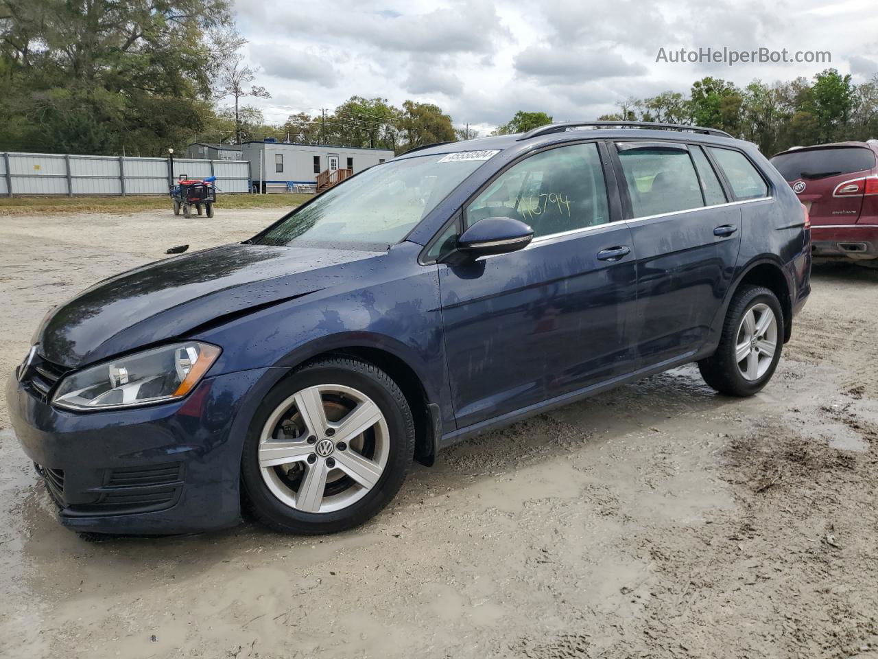 2015 Volkswagen Golf Sportwagen Tdi S Blue vin: 3VWCA7AU1FM512552