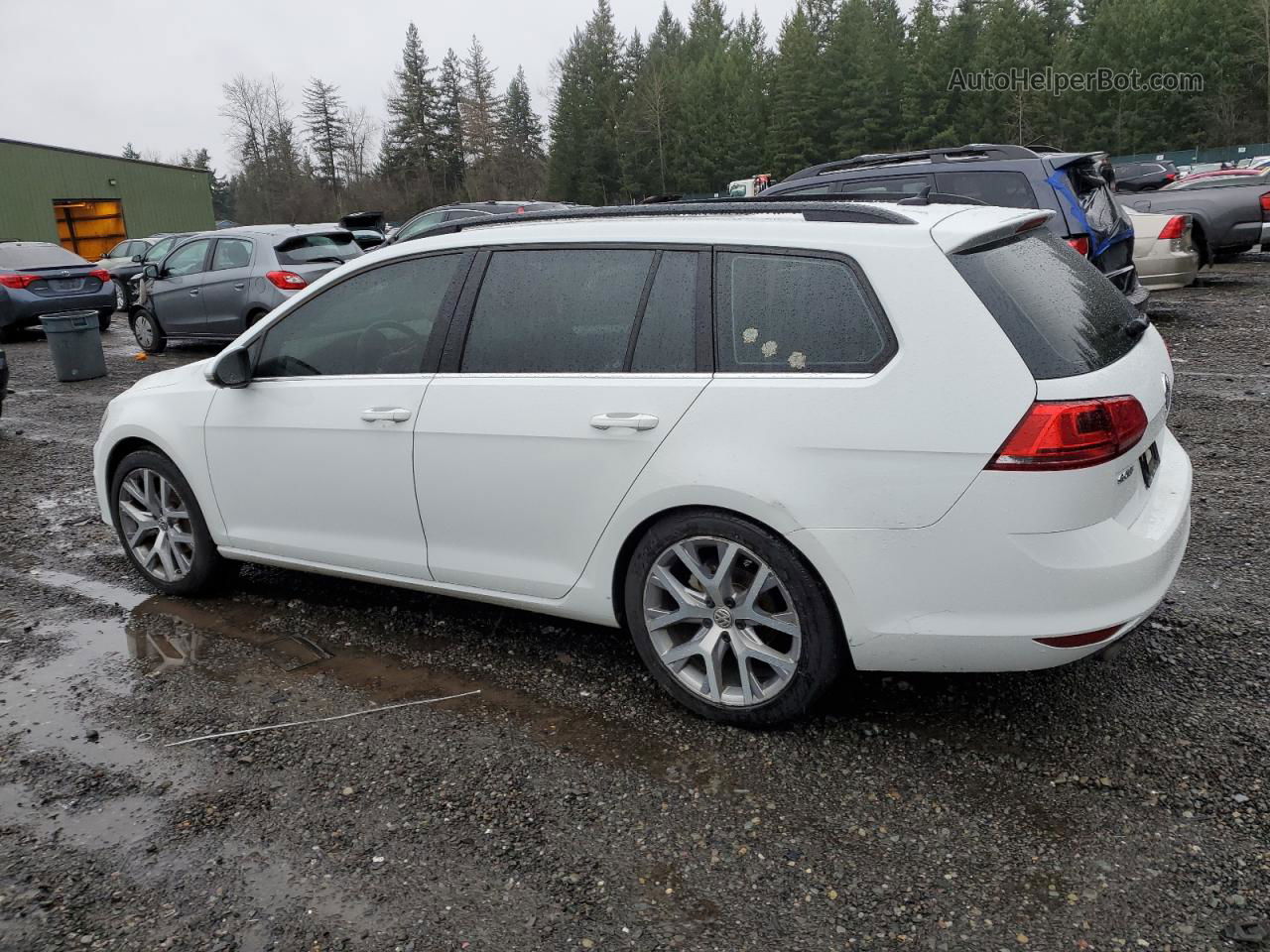 2015 Volkswagen Golf Sportwagen Tdi S White vin: 3VWCA7AU1FM513085